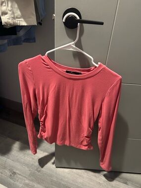Women’s Long-Sleeve Crewneck Top - Pink